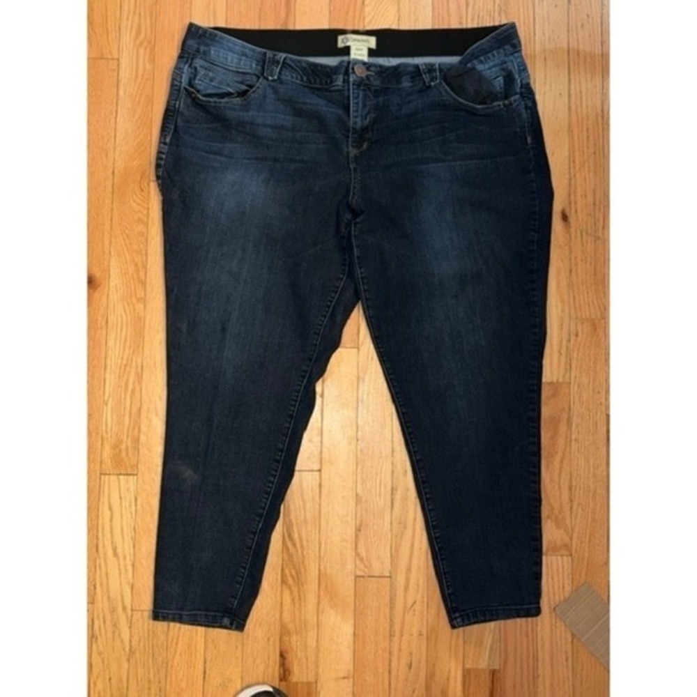 Democracy Ab"solution‎ Skinny Jeans Dark Wash Plus Size 24W WAD1105E T56-9